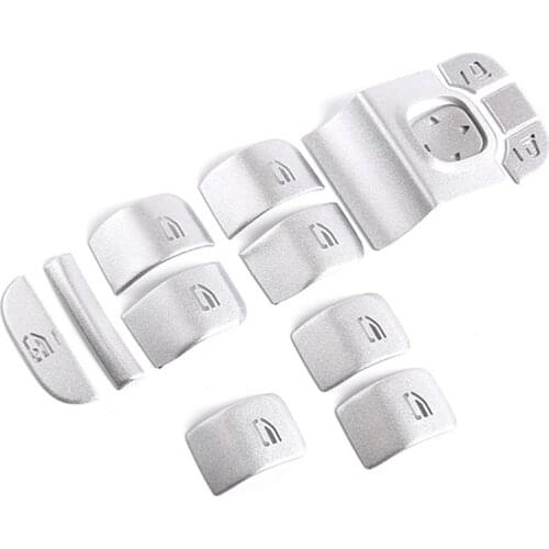 14Pcs/Set Car Door Window Gl Lift Button Cover Trim for Benz a B GLB Cl W177 W247 2020