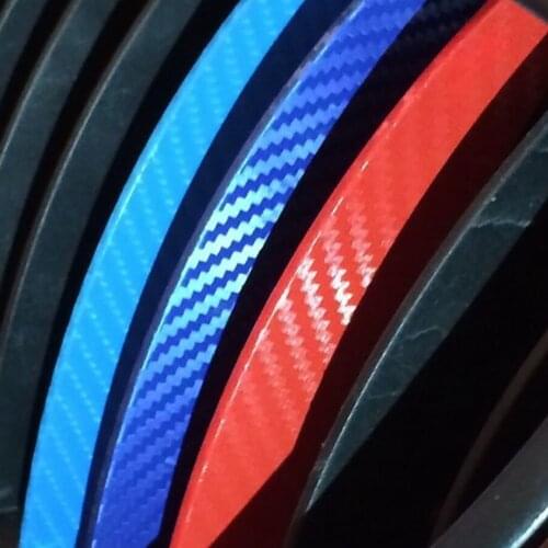 3PCS Carbon Fiber Kidney 3 color Grill Stripes decals stickers Set For BMW M3 M5 E46 E39 E60 E90 E39 E36 F10 F20 F30 car styling