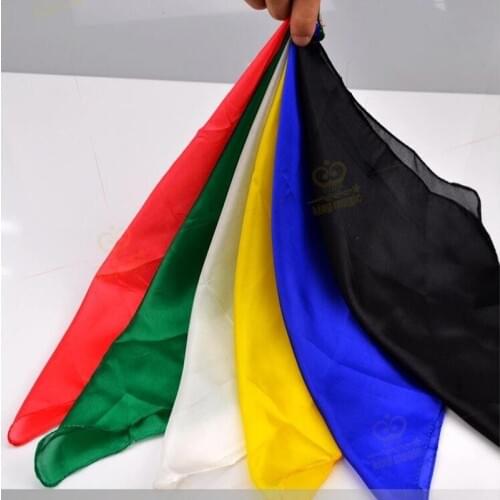Wholesale 6pcs 30*30cm Change Color Silk Scarf Magic Tricks Learning & Education Magic Silk For Close Up Magic Prop Accessories