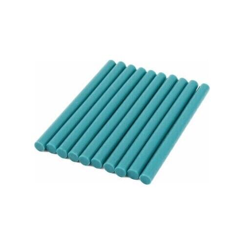 7 x 100mm Sky Blue Hot Melt Adhesive Glue Sticks For Electronic Heated Glue Gun 10pcs
