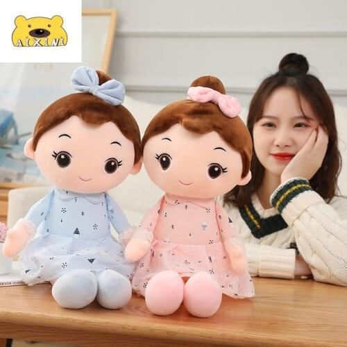AIXINI Cloth Doll Cute Plushie Girls Princess Dolls Plush Toys Soft Flower Skirt Cute Children Pillow Christmas Gift for Girls