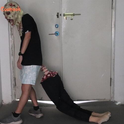 Cosmask Halloween Decorations Lower Body Hanging Corpse Props Room Escape Horror Props