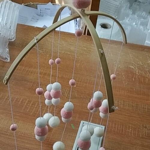 Wood Baby Mobile Hanger Baby Crib Mobile Hanger Frame Mobile DIY Dropship