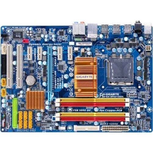 For Gigabyte GA-EP43-UD3L Original Used Desktop Motherboard EP43-UD3L P43 Socket LGA 775 DDR2 ATX On Sale