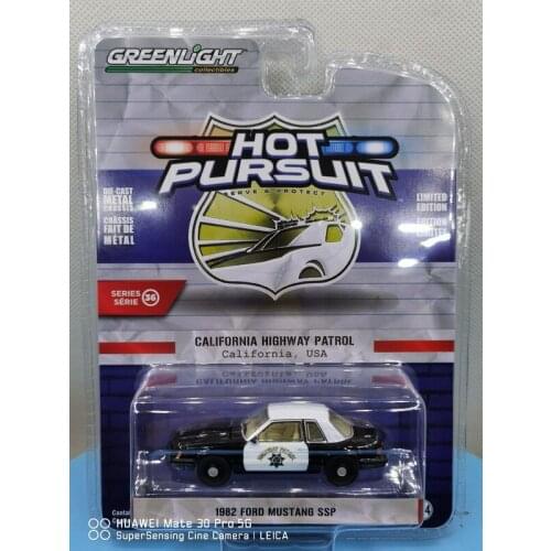 GreenLight 1:64 1982 FORD MUSTANG SSP 42930 Metal Diecast Alloy toy cars Model Vehicles For Children Boys gift hot