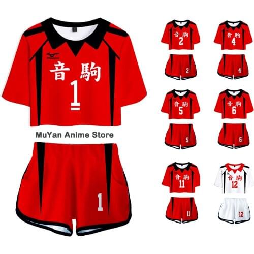 Haikyuu Nishinoya Shirt Shorts Jersey Hinata Shoyo Oikawa Tooru Costumes Sexy K-pop Suit Women Sport Suit Outfit Volleyball Club