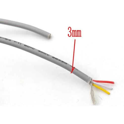 10M CABLE, 28AWG, 3CORE,shield, PVC Cable 300V FOR Video Audio Cables