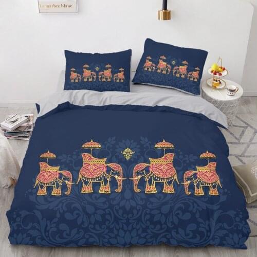 Classic Bed Linen 3D India Bedding Set Duvet Cover Set Quilt Covers Sets Comforter Case Full Single Double Size Home Textile