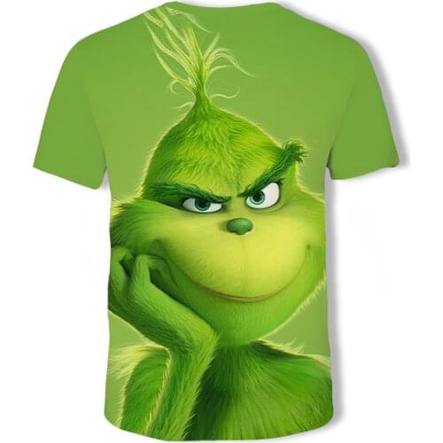 Summer 2020 New 3D Printing Novelty Fashion Funny Cute Green Small Hairy Street Style Plus Size 6X Do you like it