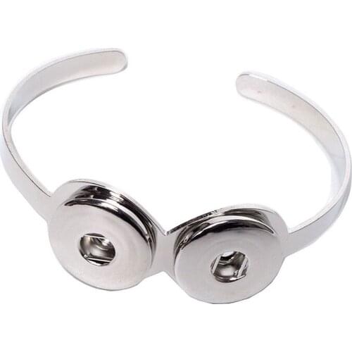 Metal Button Charm Bangle 18mm Ginger Snap Jewelry Drop Shipping SMB18-28