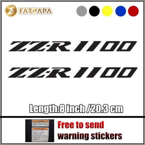 Motorcycle bike Fuel tank Wheels Fairing notebook Luggage helmet MOTO Sticker decals For Kawasaki ZZR 1100 ZZR1100
