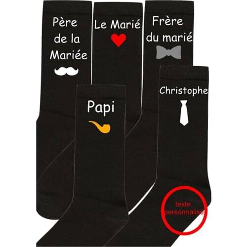 New style fun men Socks personalised cotton wedding party socks for Groomsman Groom Best Man witness single gift special market