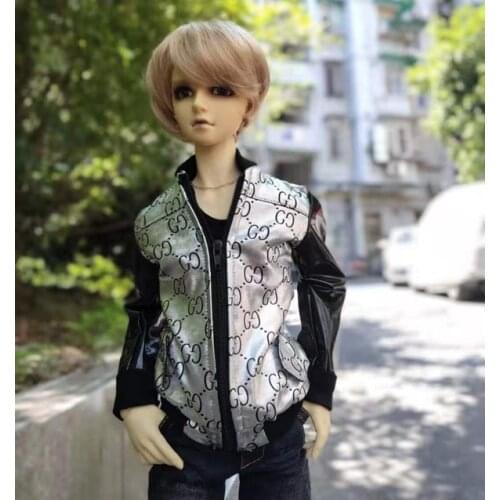 1/4 1/3 scale BJD clothes Silver Jacket Coat for BJD/SD MSD SD13 SD17 SSDF ID72 HID Uncle doll accessories C0005