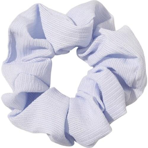 Solid Color Fashion Hair Scrunchies Cotton Breathable Summer Hair Schrunchies Women Cute Hair Accessories