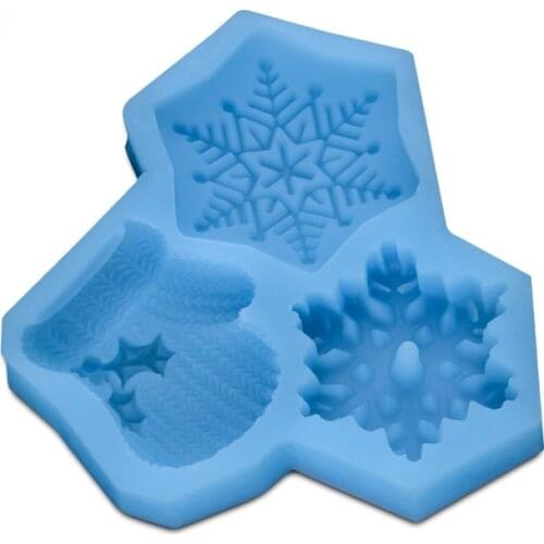 Snowflake Shape Instant Fondant Silicone Lace Mold Cake Mold Baking Tools Cake Decorating Tools D330