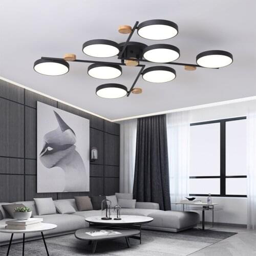 Modern chandelier LED bedroom living room chandelier hotel restaurant apartment lighting office ceiling lamp direct sales