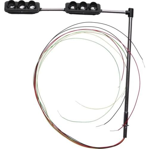 3 Color Traffic Light Signals Ho Oo Scale Model 6Led For Diy Sand Table Crossing Street Construction Model 3