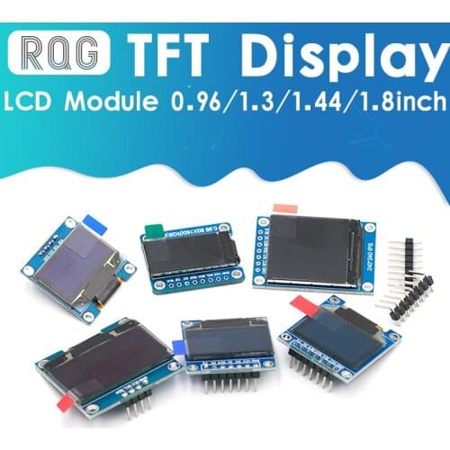 TFT Display 0.96 1.3 1.44 1.8 inch IPS 7P SPI HD 65K Full Color LCD Module ST7735 / ST7789 Drive IC 80*160 240*240 (Not OLED)