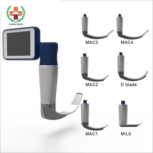 SY-P020N 6 reusable blades 3 inch LCD display ENT video laryngoscope