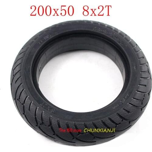 High quality 200x50 8X2T Solid tyre 8 inch tire fit Electric Self Balancing Hoverboard Scooter 200*50 8x2T tyre
