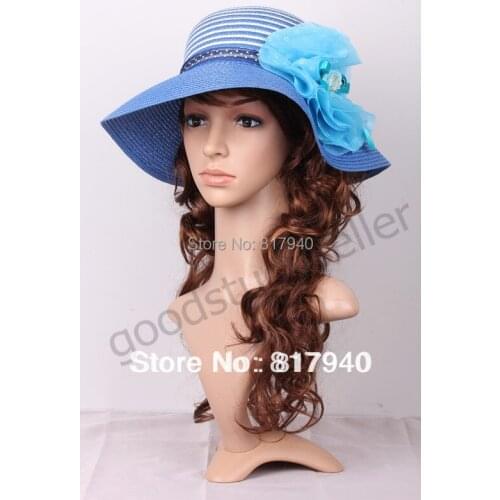 High Quality Realistic Plastic Female Mannequin Dummy Head With Hair ,Life Size Manikin Heads