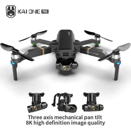 Fun NEW KAI1 Pro Drone 8K HD Camera 3-Axis Brushless Drones 5G 4K GPS Professional Video FPV Foldable Quadcopter Dron Toys