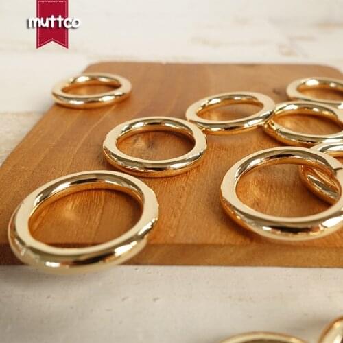 DIY for Dog Collar or dog harness 2.0cm Needlework Luggage Sewing handmade manual buttons Gold O Ring Buckle accessories