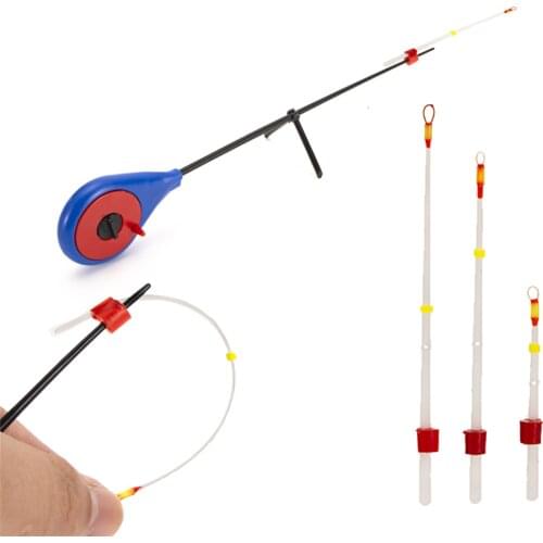 10 Pieces Mini Winter Ice Fishing Rod For Stream Ocean Beach Fishing Fishing Tools