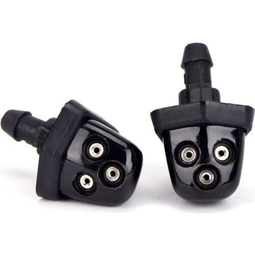 2Pcs Car Windshield Washer Wiper Water Jet Nozzle Inlet Push For Suzuki Swift Alto SX4