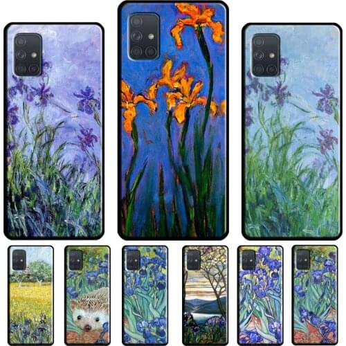 Irises Painting Case For Samsung A51 A71 A31 A41 A11 A40 A50 A70 A72 A52 A42 A32 A12 A20e A21S Phone Cover