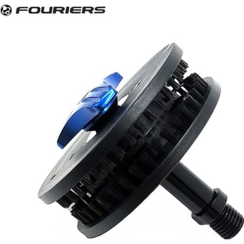 Fouriers Mountain Bike Chain Washer Cleaner Cleaning Brush For Axle Frame With M12*1.0/1.5/1.75 Teeth