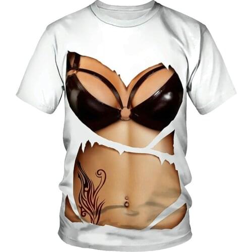 3D printing mens and womens O-neck short-sleeved T-shirts interesting style casual summer new special clothing 2021