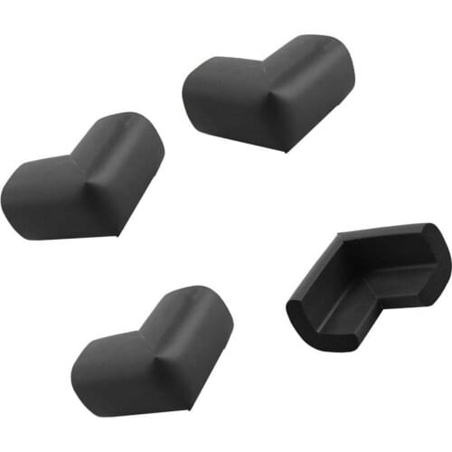 HOT 4 x BABY SAFETY CORNER CUSHIONS - DESK TABLE COVER PROTECTOR - SAFE FOR CHILD-Black