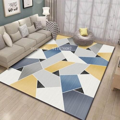 Nordic Modern Minimalist Style Carpet Living Room Geometric sofa coffee table bedroom bedside Home Decor carpet Washable Carpet