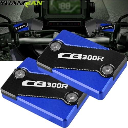 With LOGO CB300R Motorcycle Accessories CNC Front Brake Cylinder Cap Fluid Reservoir cover For HONDA CB300R CB 300R 2018-2019