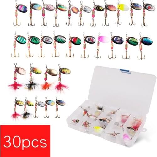 Fishing Metal Spinner Set 3g-7g Spoon Hard Bait Artificial Bait Metal Fishing Lure Bass Sequins Spinner For Bass Carp