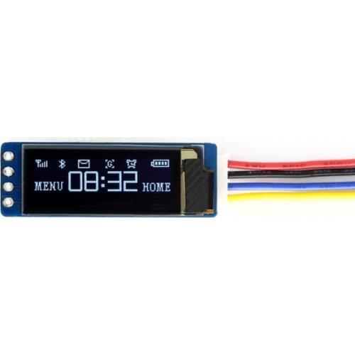 0.91inch OLED Display Module for Raspberry Pi, 128x32 Resolution I2C Interface 16 Grey Level