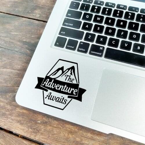 Adventure Awaits Sports Laptop Sticker for Macbook Air Pro Retina 11 13 15 inch Mac Book Skin Notebook Computer Trackpad Decal