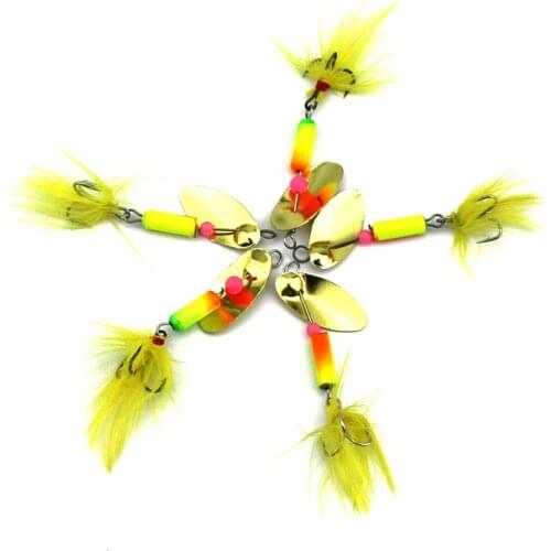 New Metal Jigging Fishing Lure with feathers Hook 3.7g artificial Hard Bait Slowly Sinking Spinner Spoon Lure
