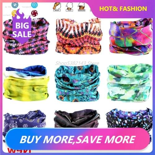 Novelty Multi-color Seamless Bandanas Headwear Scarf Magic Headband Hijab Face Mask Wrap Bicycle Headscarf Frauen Schal Cloak