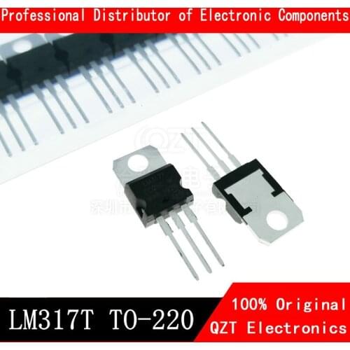 10PCS LM317T TO220 LM317 TO-220 317 1.2V-37V 1.5A new and original IC Chipset