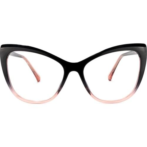 Zeelool Stylish Oversized Cat Eye Glasses with Clear Lens for Women OT414973