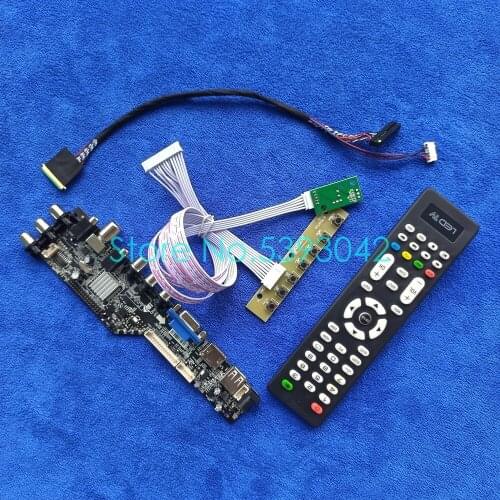 Fit LP133WH2 (TL)(B1)/(TL)(B2)/(TL)(B3)/(TL)(C1)/(TL)(C2) 40Pin screen VGA USB DVB-C 1366*768 LVDS 3663 controller card kit