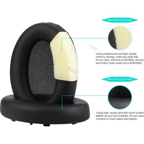 Professional WH1000XM3 Ear Pads Cushions Replacement - Earpads Compatible with Sony WH-1000XM3 Over-Ear Headphones with Soft Pro