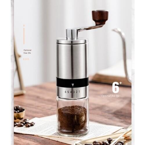 Hand Manual Coffee Grinder Adjustable Coffee Bean Mill Stainless Steel Kitchen Mills Tools