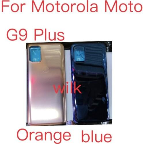 10pcs For Motorola Moto G9 Plus G9plus Back Battery Cover Housing Rear Back Cover Housing Case Repair Parts