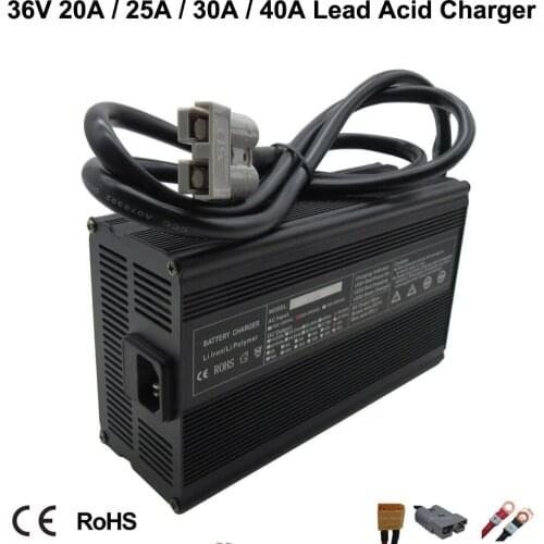 900W 36V 20A 25A 30A 40A Lead Acid Battery Charger 44.1V E Bike Motorcycle Charger For 36 Volt Lead-Acid Forklift Battery Pack