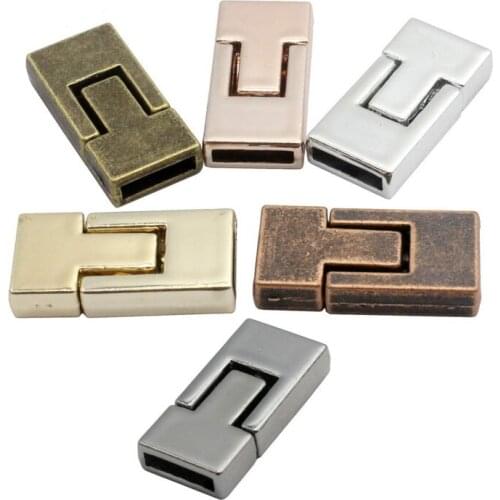 Jewelry Clasps for Bracelet Making 10mm Flat 10x2mm Inner Hole Metal End