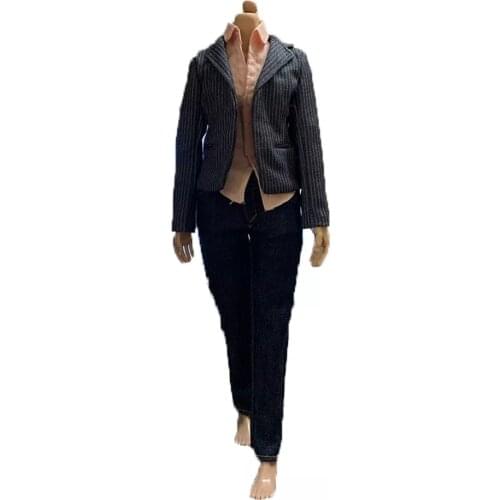1/6 Office Uniform Lady Suit Shirt Coat Pants Clothes Accessories Fit 12'' Female Action Figure Body