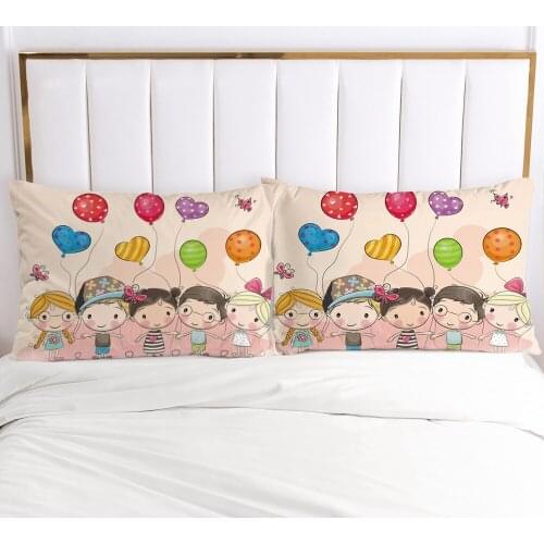 1pc Cartoon Childrens Pillow cover Pillow case Bedding Pillowcase Pillowcovers decorative 3D Print for kids baby balloon